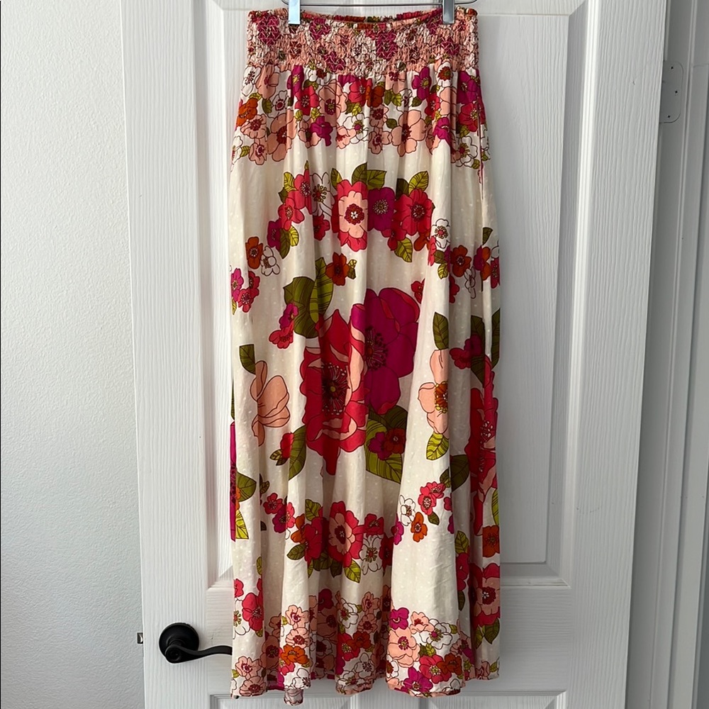 Anthropologie Floral Maxi Skirt M